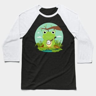 Kawaii Banjo Frog Baseball T-Shirt